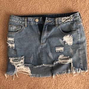 Jean skirt- so cute but just too big on me
